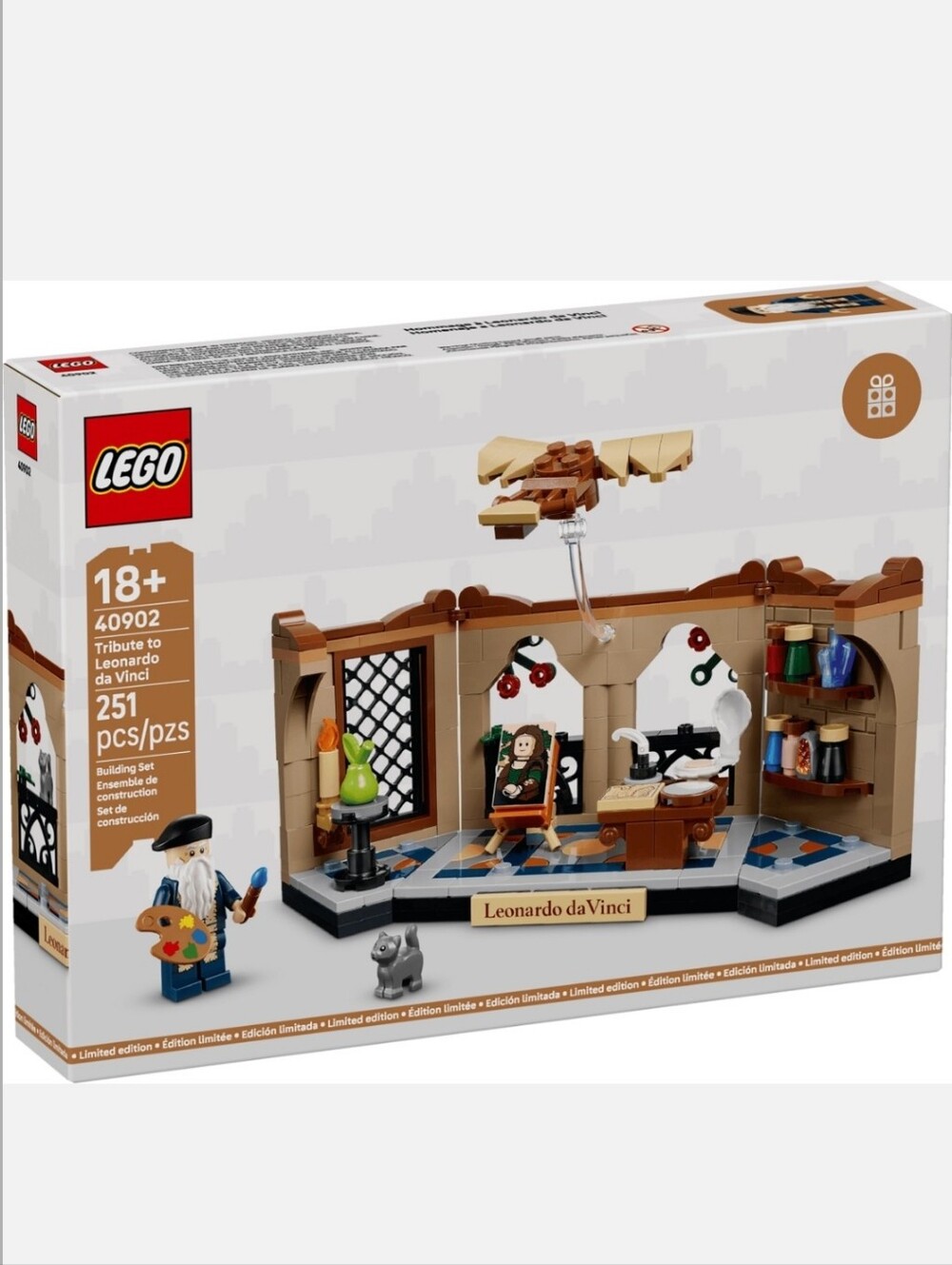NIB Lego 40902 Limited Edition Tribute to Leonardo da Vinci - Picture 7 of 10
